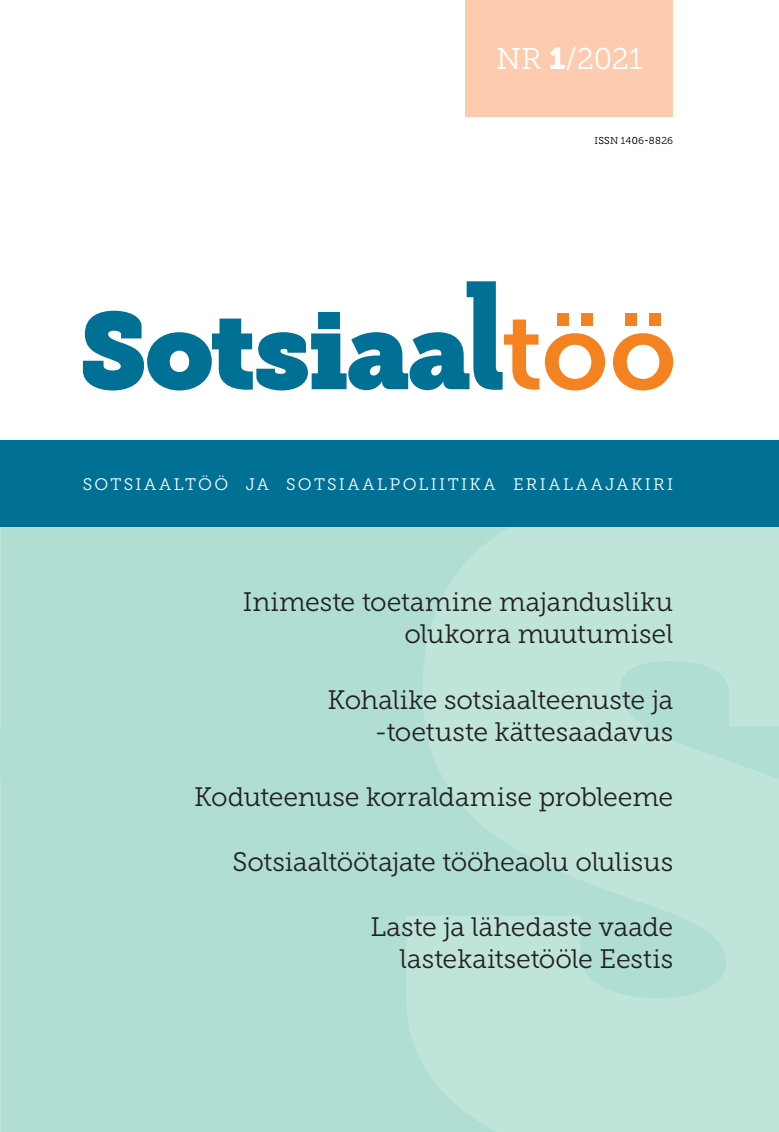 Sotsiaaltoo 1 2021